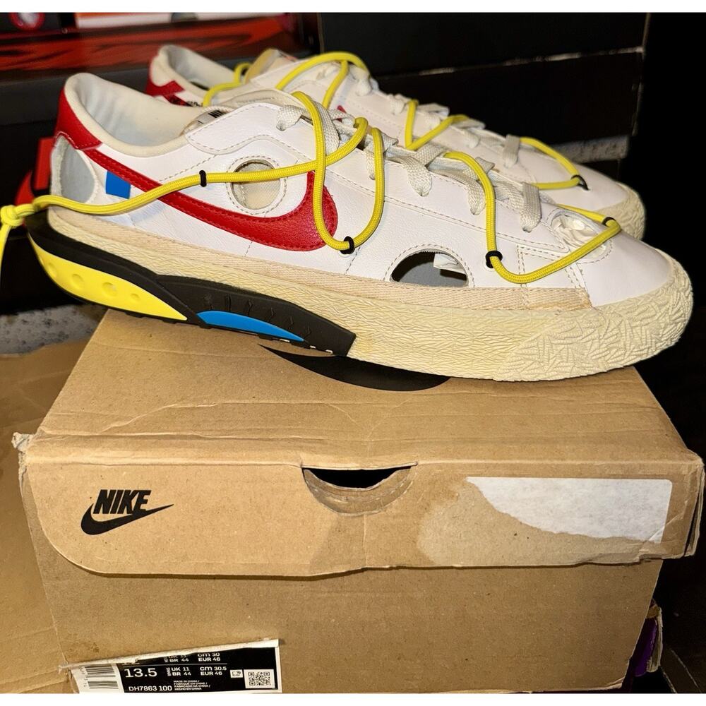 Nike Off White X Blazer Low White University Red Men’s 12